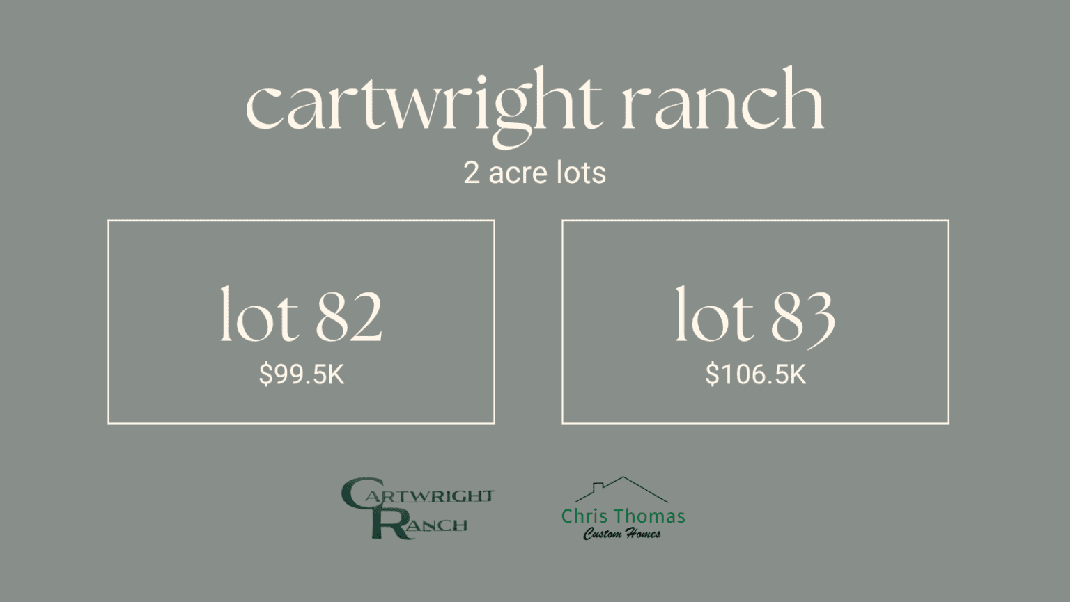 Cartwright Ranch Weatherford ISD Chris Thomas Custom Homes